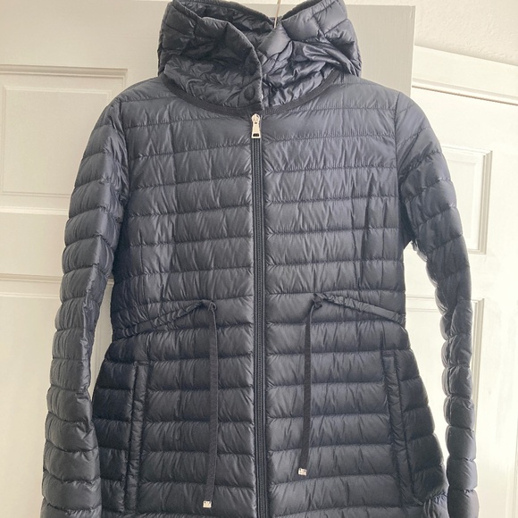 MONCLER Barbel Navy Puffer Parker - Picture 1 of 8